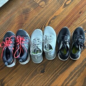 Women’s size 5 Athletic Shoes Reebok Nike Saucony Lot of 3